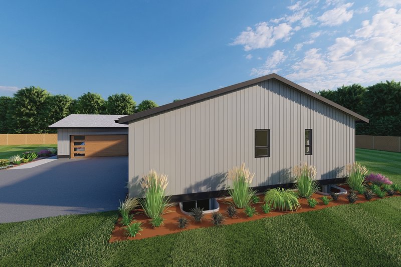 Home Plan - Exterior - Other Elevation 1 for Modern House Plan #126-189 - 3 bed, 2 bath