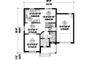 Traditional Style House Plan - 3 Beds 1 Baths 1690 Sq/Ft Plan #25-4704 