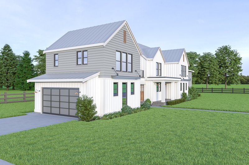 House Plan Design - Photo 1 for Contemporary House Plan #1070-84 - 4 bed, 3.5 bath