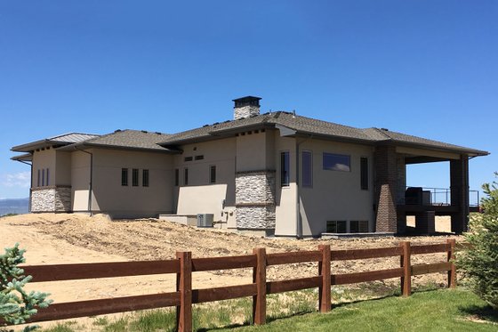 Exterior - Rear Elevation for Ranch House Plan #1069-5 - 2 bed, 2 bath