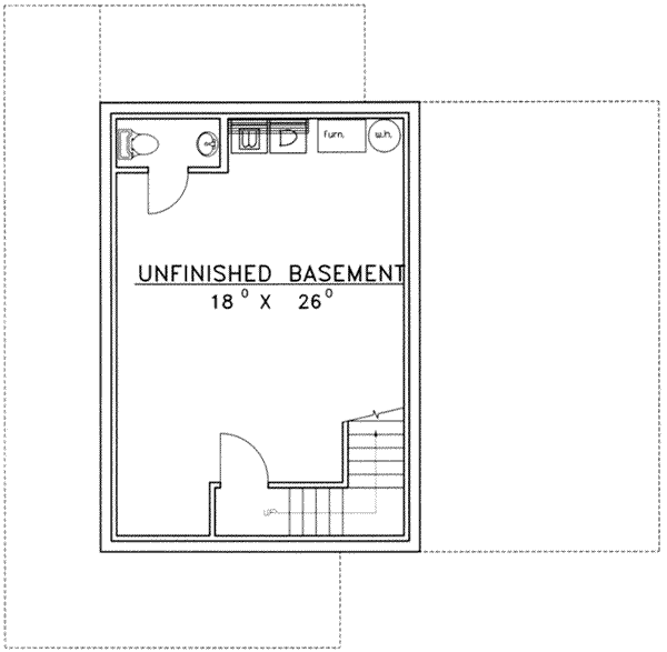 Home Plan - Country Floor Plan - Lower Floor Plan #117-453