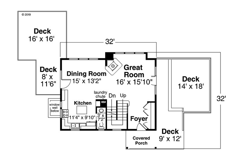 Home Plan - Floor Plan - Main Floor for Contemporary House Plan #124-1169 - 5 bed, 3.5 bath