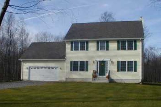 Exterior - Front Elevation for Colonial House Plan #75-101 - 3 bed, 2.5 bath