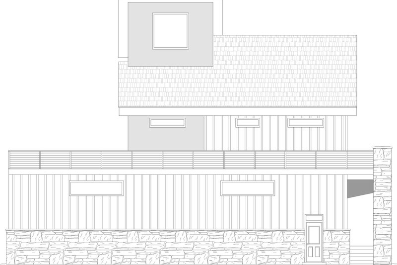 Architectural House Design - Exterior - Other Elevation for Contemporary House Plan #932-988 - 2 bed, 3 bath