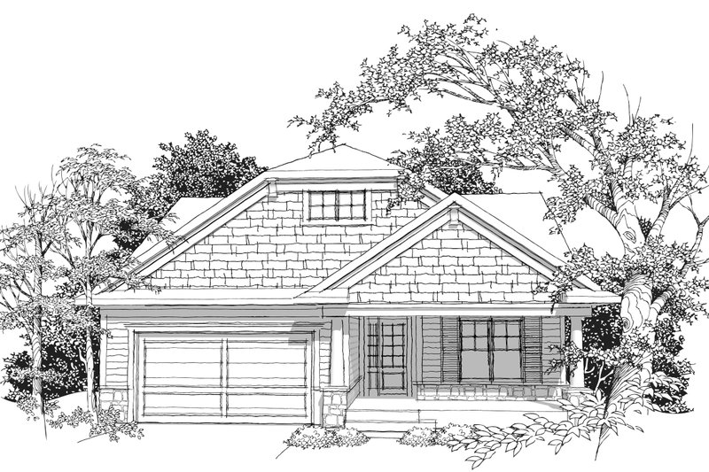 House Plan Design - Photo for Ranch House Plan #70-1026 - 1 bed, 2 bath
