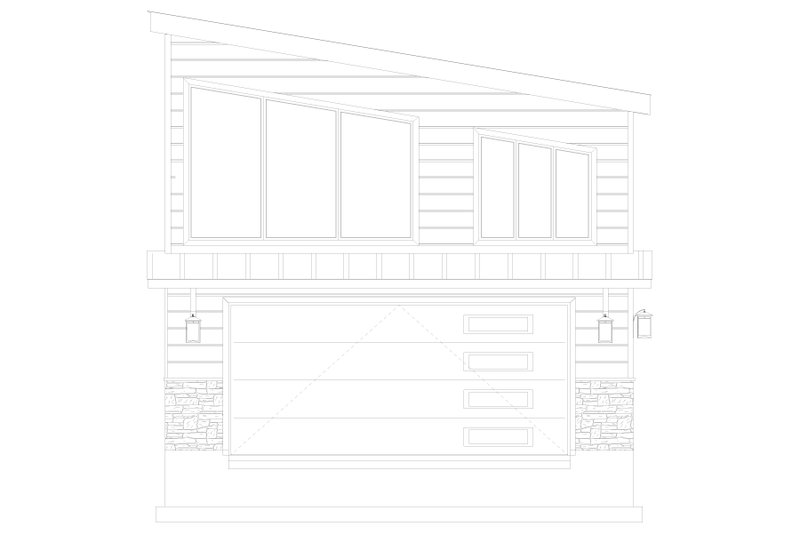 House Plan Design - Exterior - Front Elevation 5 for Modern House Plan #1060-381 - 1 bed, 1 bath