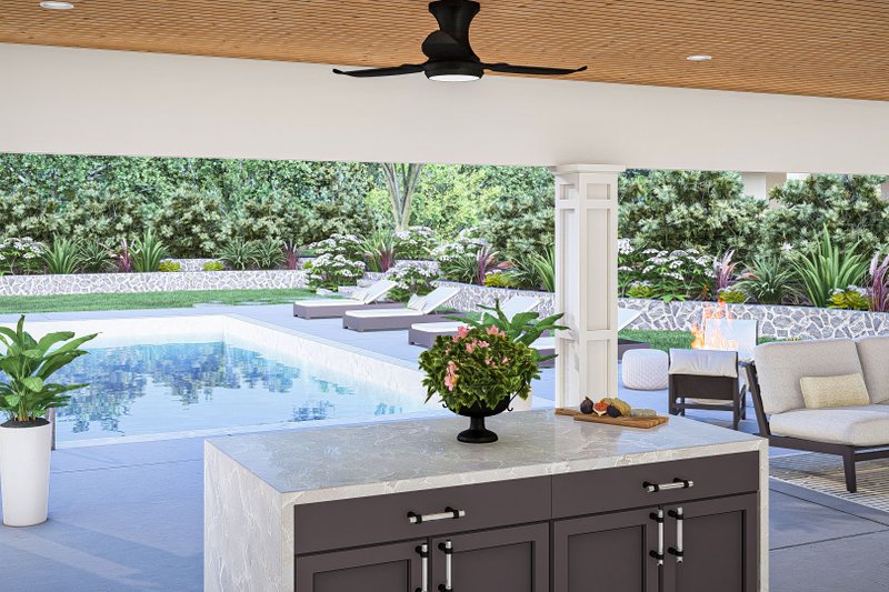 Home Plan - Interior - Kitchen for Modern House Plan #455-471, 0.5 bath