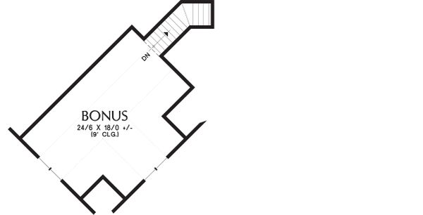 Home Plan - Bonus floor - 2200 square foot Craftsman home