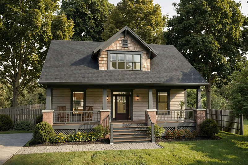 House Design - Exterior - Front Elevation 2 for Craftsman House Plan #79-234 - 3 bed, 2.5 bath