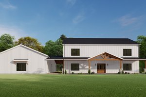 Barndominium Exterior - Front Elevation Plan #1092-49