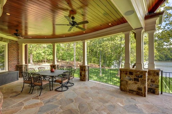 Exterior - Covered Porch for Traditional House Plan #54-462 - 3 bed, 4 bath