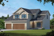 Traditional Style House Plan - 4 Beds 3.5 Baths 2373 Sq/Ft Plan #20-2481 