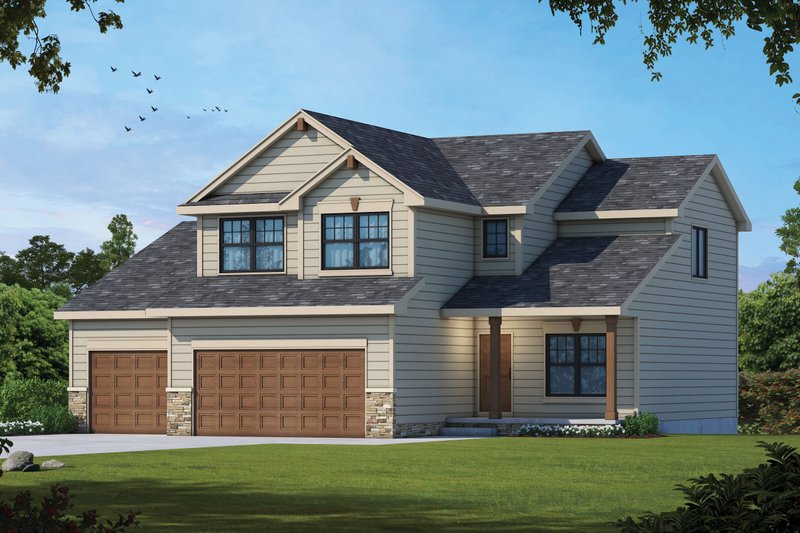 House Design - Traditional Exterior - Front Elevation Plan #20-2481