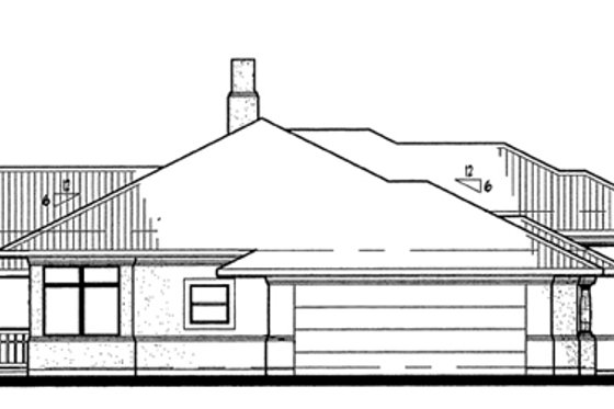 Exterior - Other Elevation for Prairie House Plan #120-150 - 3 bed, 2 bath