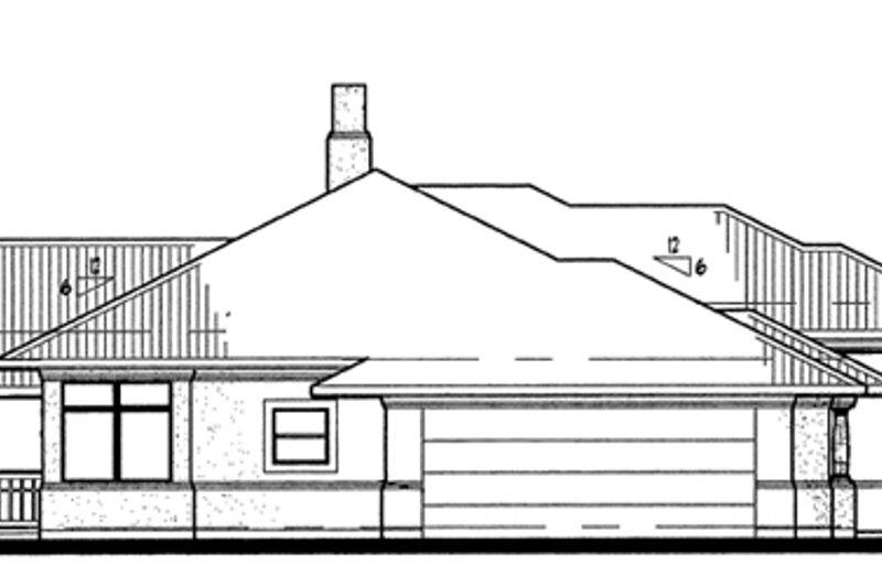 Home Plan - Exterior - Other Elevation for Prairie House Plan #120-150 - 3 bed, 2 bath