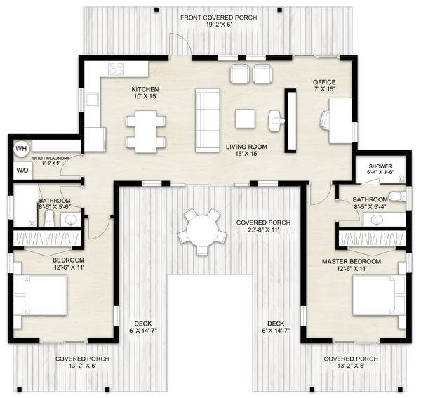 Modern Floor Plan - Main Floor Plan #924-17