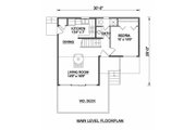 Modern Style House Plan - 3 Beds 2 Baths 1008 Sq/Ft Plan #116-103 