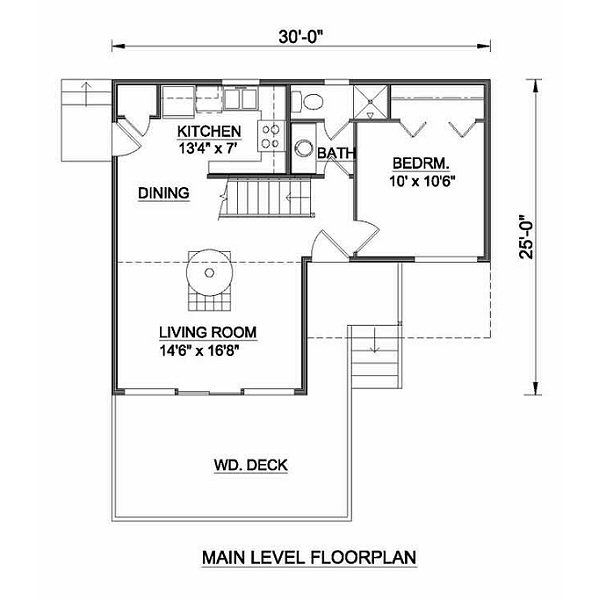 Modern Floor Plan - Main Floor Plan #116-103