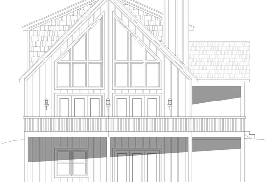 Exterior - Other Elevation for Country House Plan #932-658 - 4 bed, 3 bath
