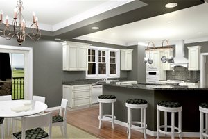 Interior - Kitchen for Craftsman House Plan #44-241 - 4 bed, 2.5 bath