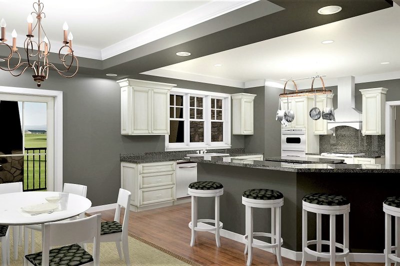Dream House Plan - Interior - Kitchen for Craftsman House Plan #44-241 - 4 bed, 2.5 bath