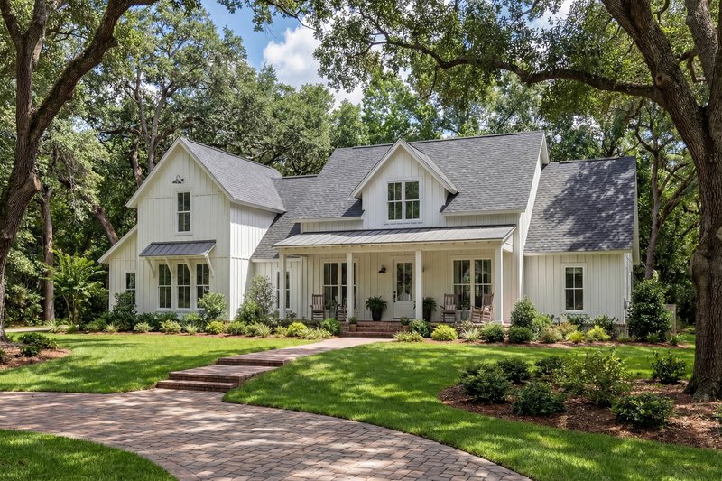 Architectural House Design - Exterior - Front Elevation 4 for Barndominium House Plan #430-165 - 4 bed, 3.5 bath