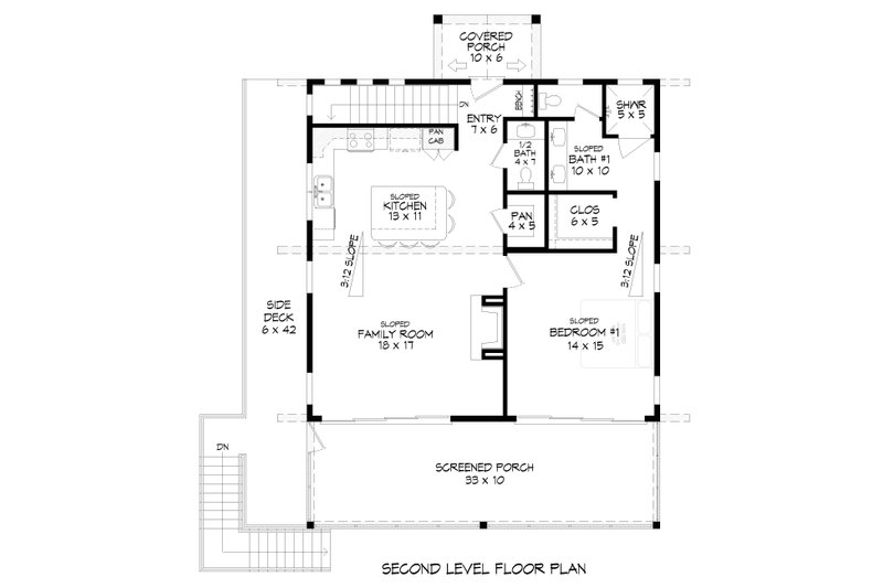 Architectural House Design - Floor Plan - Upper Floor for Country House Plan #932-1386 - 3 bed, 2.5 bath