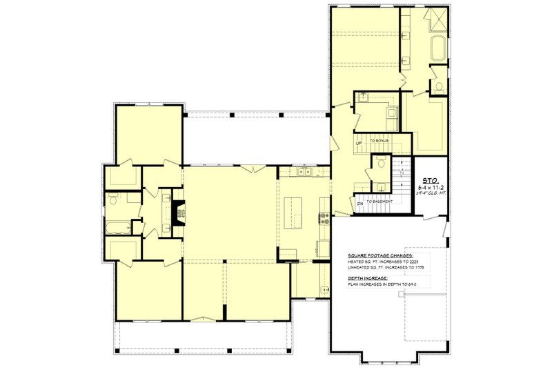 Dream House Plan - Floor Plan - Other Floor 1 for Farmhouse House Plan #430-392 - 3 bed, 2.5 bath