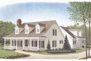 Southern Exterior - Front Elevation Plan #410-167