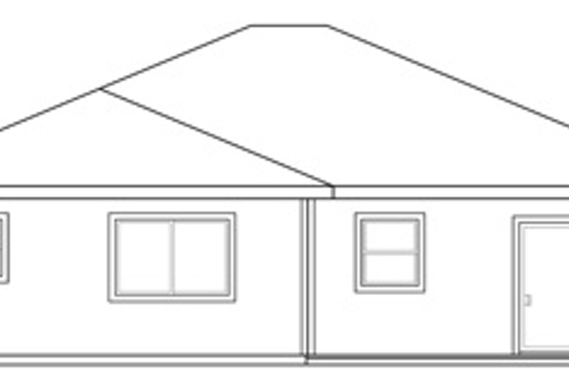 Dream House Plan - Exterior - Rear Elevation for Traditional House Plan #124-827 - 3 bed, 0 bath