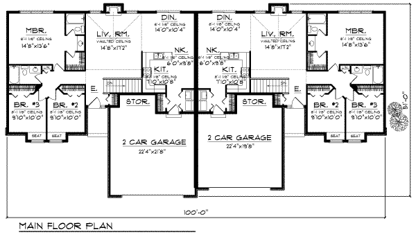 Traditional Floor Plan - Main Floor Plan #70-748