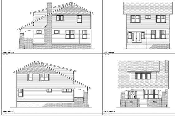 Exterior - Other Elevation for Craftsman House Plan #461-68 - 3 bed, 2.5 bath