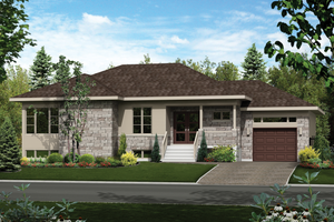 Contemporary Exterior - Front Elevation Plan #25-4335