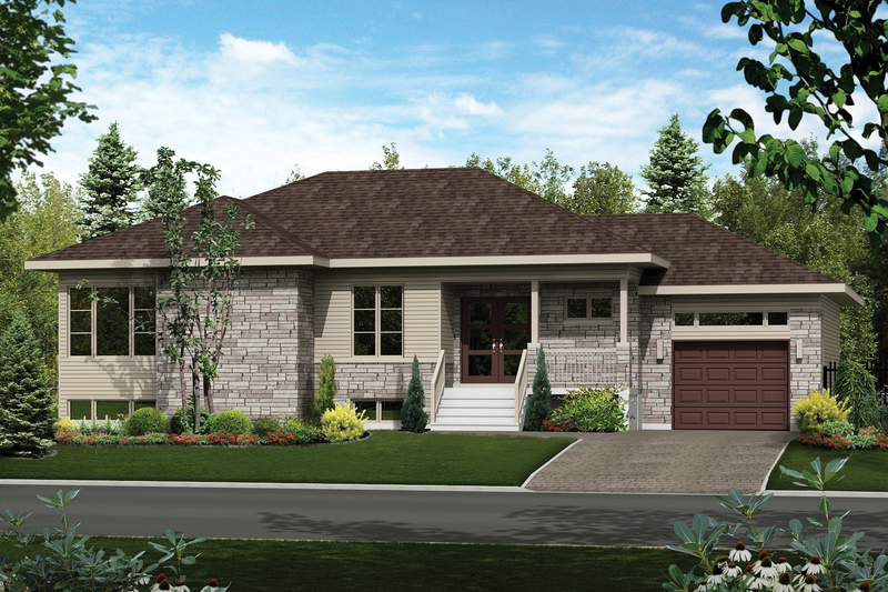 Contemporary Style House Plan - 2 Beds 1 Baths 1494 Sq/Ft Plan #25-4335