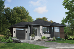 Contemporary Exterior - Front Elevation Plan #25-4901