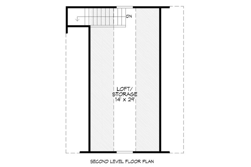 House Plan Design - Floor Plan - Upper Floor for Contemporary House Plan #932-100, 0 bath