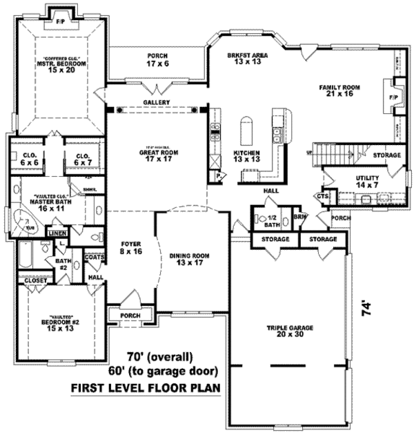European Floor Plan - Main Floor Plan #81-1323