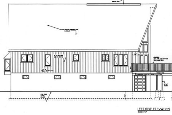 Exterior - Other Elevation 1 for Cabin House Plan #3-227 - 3 bed, 2 bath