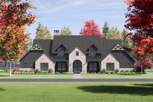 Country Exterior - Front Elevation Plan #1096-14