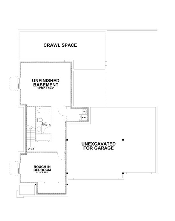 Prairie Floor Plan - Lower Floor Plan #112-218