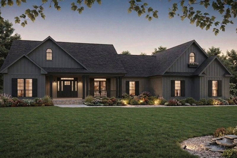 Home Plan - Exterior - Front Elevation 3 for Farmhouse House Plan #21-666 - 3 bed, 3.5 bath