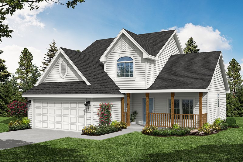 Home Plan - Traditional Exterior - Front Elevation Plan #124-302