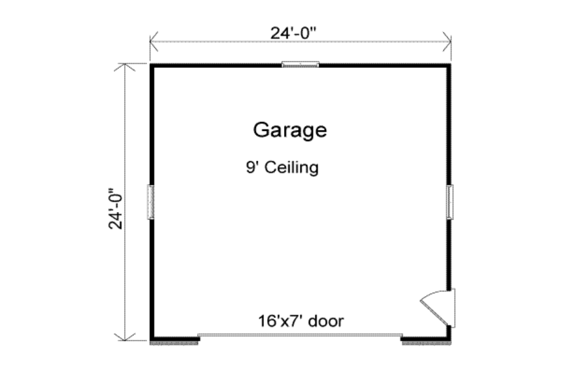 Architectural House Design - Floor Plan - Main Floor for Traditional House Plan #22-436, 0 bath