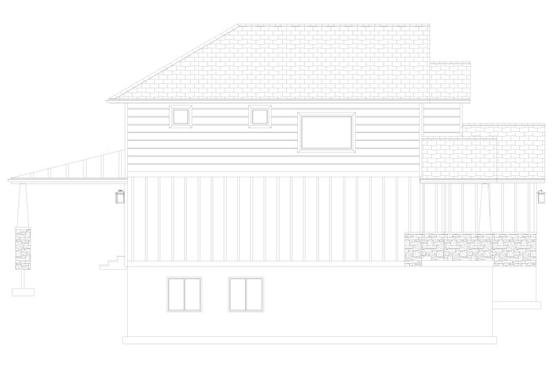 House Design - Exterior - Other Elevation 1 for Craftsman House Plan #1060-215 - 4 bed, 2.5 bath