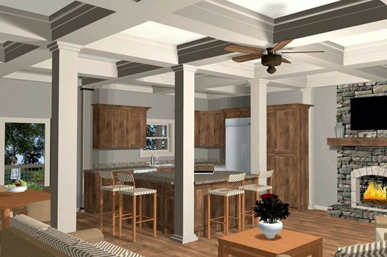 Interior - Kitchen for Craftsman House Plan #56-710 - 4 bed, 3 bath
