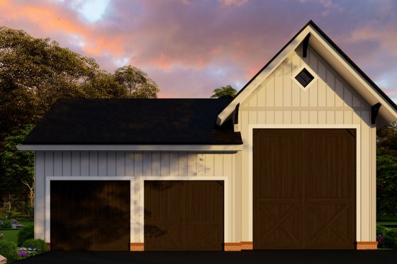 Exterior - Front Elevation 3 for Traditional House Plan #54-561, 0 bath