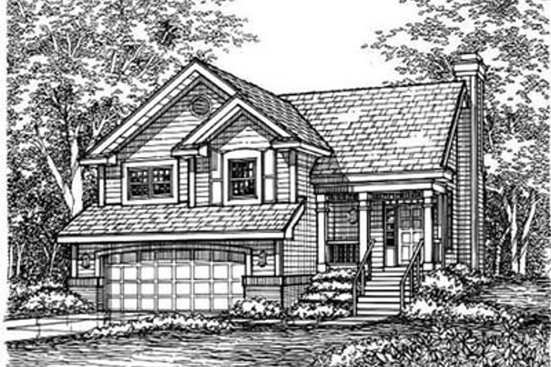 Traditional Style House Plan - 2 Beds 2 Baths 1315 Sq/Ft Plan #50-153