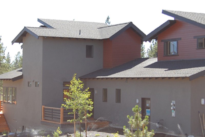 House Blueprint - Exterior - Rear Elevation for Craftsman House Plan #434-8 - 4 bed, 3.5 bath
