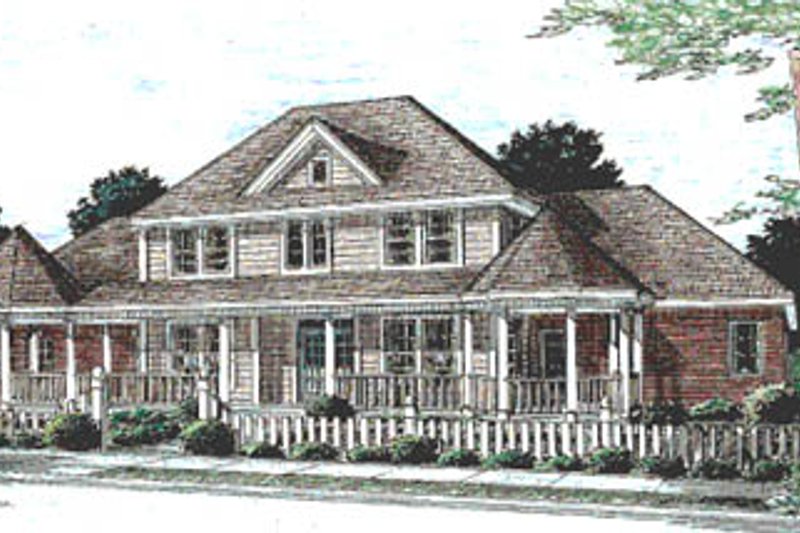 Home Plan - Country Exterior - Front Elevation Plan #20-169