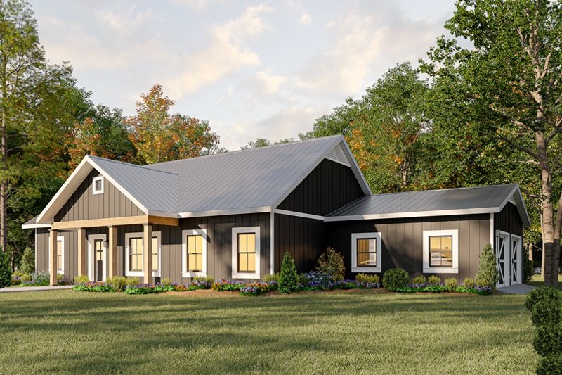 Farmhouse Style House Plan - 3 Beds 2 Baths 1788 Sq/Ft Plan #44-275